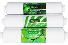 Su Arıtma Cihazı Kapalı Kasa 12'' Purıcom 3 Lü Jaco Filtre